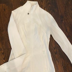 LuluLemon Athletica White Define Jacket size 4